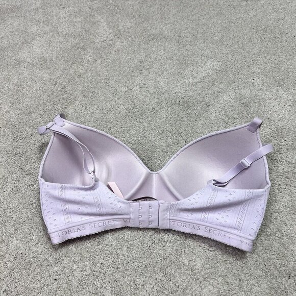 Victoria’s Secret Bra T-Shirt Lightly Lined Wireless Purple Size 34DD - Picture 5 of 9